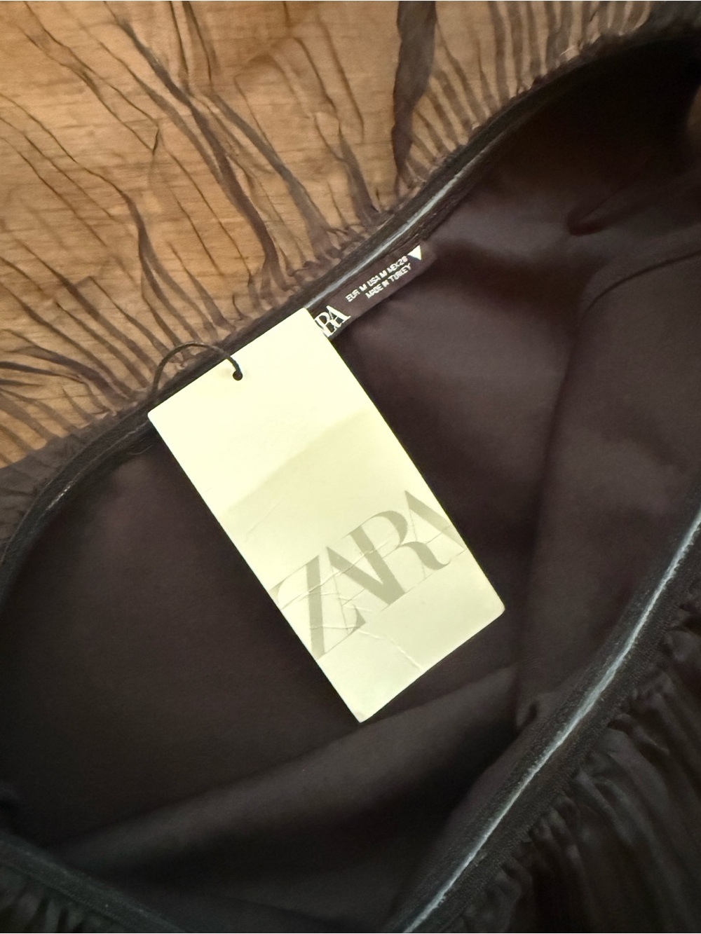 Zara One-Shoulder Ruffle Mini Dress - Picture 3 of 4